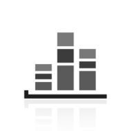 Bar Graph icon on a white background - PrimeSeries N19
