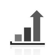 Bar Graph icon on a white background - PrimeSeries N20