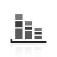 Bar Graph icon on a white background - PrimeSeries N21