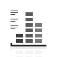 Bar Graph icon on a white background - PrimeSeries N22