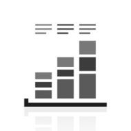 Bar Graph icon on a white background - PrimeSeries N23