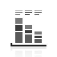Bar Graph icon on a white background - PrimeSeries N26