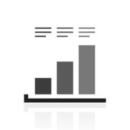 Bar Graph icon on a white background - PrimeSeries N27