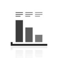 Bar Graph icon on a white background - PrimeSeries N29