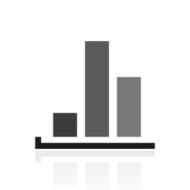 Bar Graph icon on a white background - PrimeSeries N31