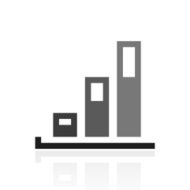 Bar Graph icon on a white background - PrimeSeries N33