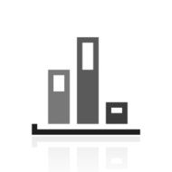 Bar Graph icon on a white background - PrimeSeries N34