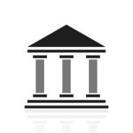 Bank icon on a white background - PrimeSeries N2