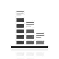Bar Graph icon on a white background - PrimeSeries N38