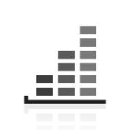 Bar Graph icon on a white background - PrimeSeries N39
