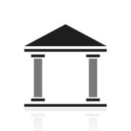 Bank icon on a white background - PrimeSeries N3