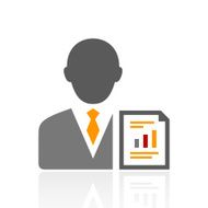 Businessman icon on a white background - ProSeries N2