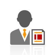 Businessman icon on a white background - ProSeries N5