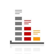 Bar Graph icon on a white background - ProSeries N15