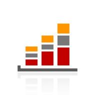 Bar Graph icon on a white background - ProSeries N18