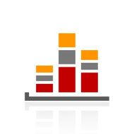 Bar Graph icon on a white background - ProSeries N19