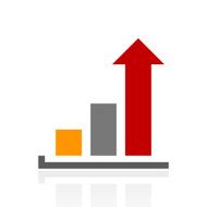 Bar Graph icon on a white background - ProSeries N20