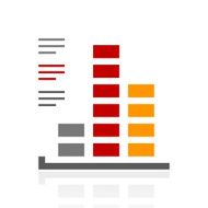 Bar Graph icon on a white background - ProSeries N22