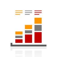 Bar Graph icon on a white background - ProSeries N23