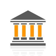 Bank icon on a white background - ProSeries