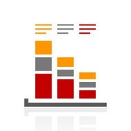 Bar Graph icon on a white background - ProSeries N26