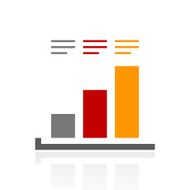 Bar Graph icon on a white background - ProSeries N27