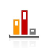 Bar Graph icon on a white background - ProSeries N34
