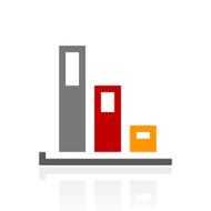 Bar Graph icon on a white background - ProSeries N35