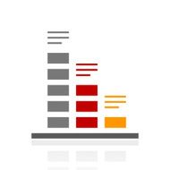 Bar Graph icon on a white background - ProSeries N38
