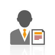 Businessman icon on a white background - ProSeries N12