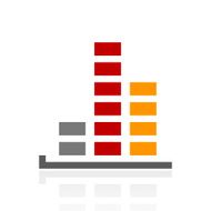 Bar Graph icon on a white background - ProSeries N40