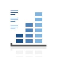 Bar Graph icon on a white background - RoyalSeries N2