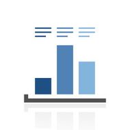 Bar Graph icon on a white background - RoyalSeries N3