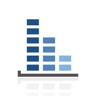 Bar Graph icon on a white background - RoyalSeries N5