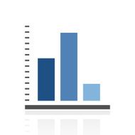 Bar Graph icon on a white background - RoyalSeries N7