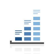 Bar Graph icon on a white background - RoyalSeries N10
