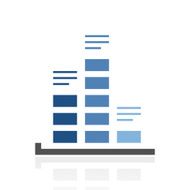 Bar Graph icon on a white background - RoyalSeries N11