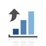 Bar Graph icon on a white background - RoyalSeries N15