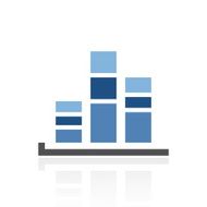Bar Graph icon on a white background - RoyalSeries N20