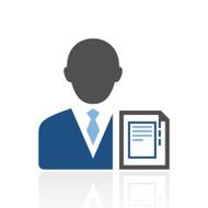 Businessman icon on a white background - RoyalSeries N7