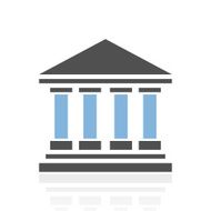 Bank icon on a white background - RoyalSeries