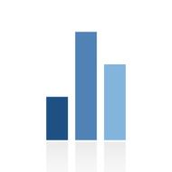 Bar Graph icon on a white background - RoyalSeries N37