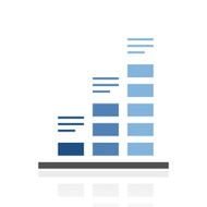 Bar Graph icon on a white background - RoyalSeries N38