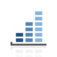 Bar Graph icon on a white background - RoyalSeries N40