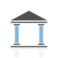 Bank icon on a white background - RoyalSeries N2