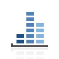 Bar Graph icon on a white background - RoyalSeries N42