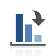 Bar Graph icon on a white background - RoyalSeries N43