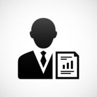 Businessman icon on a white background - ShadeSeries N2