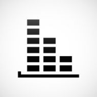 Bar Graph icon on a white background - ShadeSeries N5