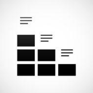 Bar Graph icon on a white background - ShadeSeries N13